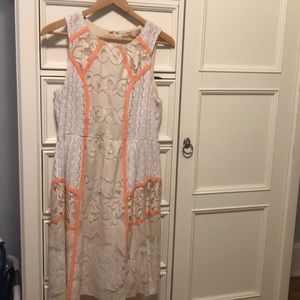 Champagne and Strawberry Lace Dress